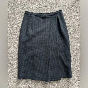 Giorgio Armani | Wool Houndstooth Pencil Skirt Sz 42